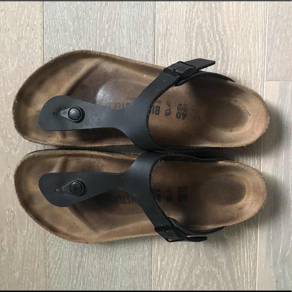 Birkenstock Gizeh Sandal Black, size 40!